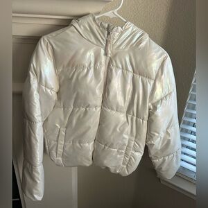 Old Navy White Fleece Jacket